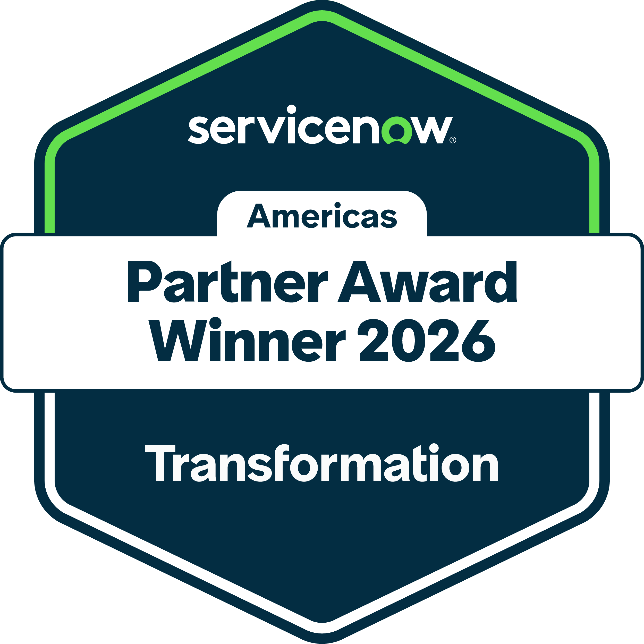 ServiceNow 2026 Breakthrough Transformation Partner of the Year - Americas